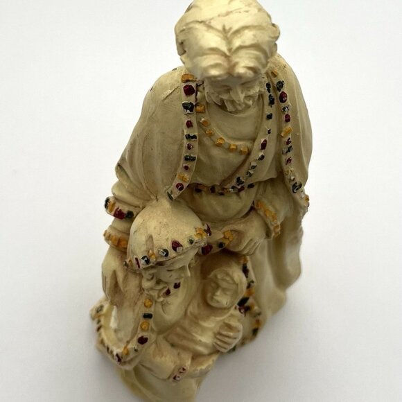 Vintage Holy Family Figurine Nativity Scene Catholic Christian Mary Jesus Creme - Picture 6 of 11